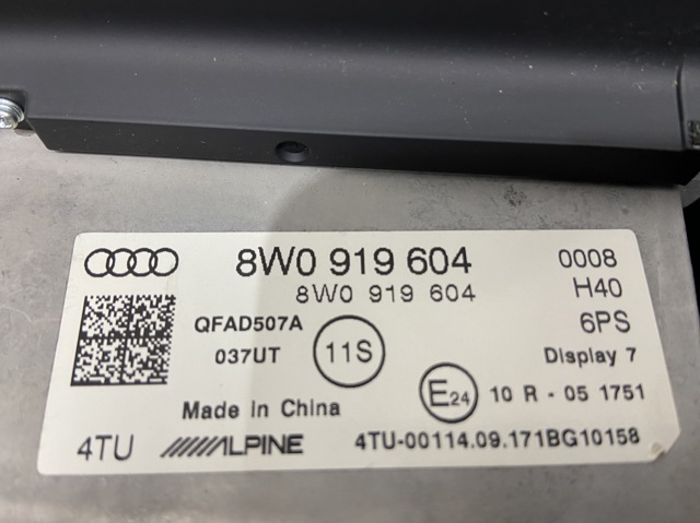 8W0919604 Дисплей многофункциональный купить Одесса