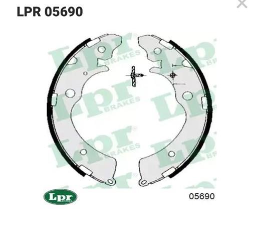 05690 LPR Задние барабанные колодки купить в Ирпень