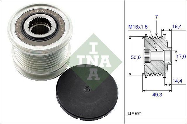 INA 535014010 Шкив генератора в наличии Ровно