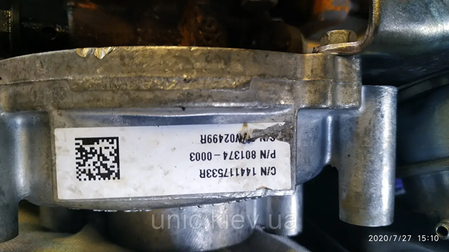Турбонагнетатель 144117533R RENAULT