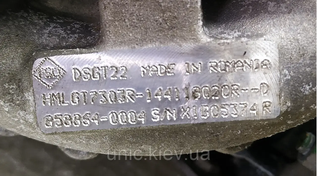 144118020R RENAULT Турбина купить в Винница