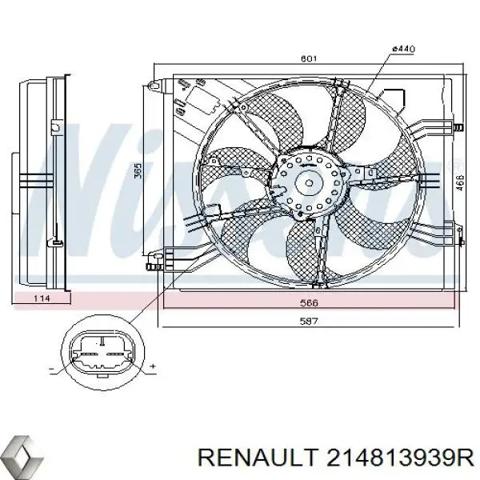 Вентилятор радиатора Renault Megane 3