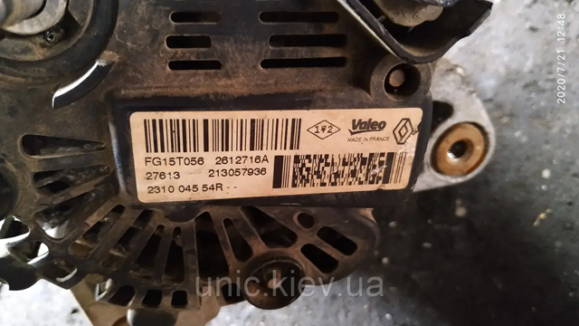 231004554R RENAULT Генератор купить в Львов