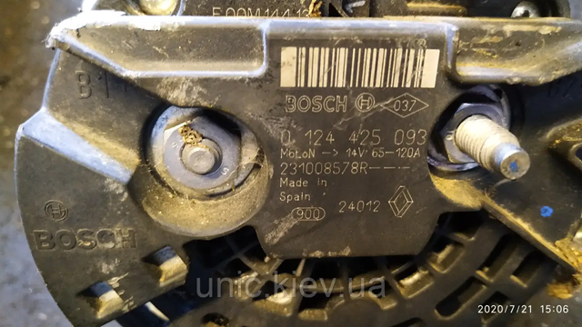 RENAULT 231008578R Генератор в наличии Запорожье