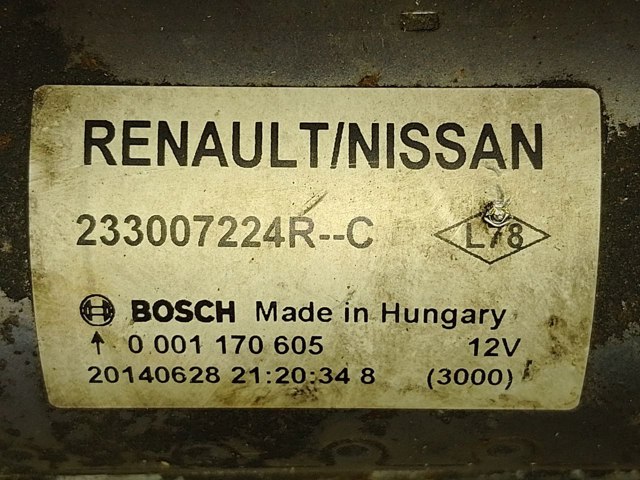 233007224R RENAULT Стартер купить в Николаев