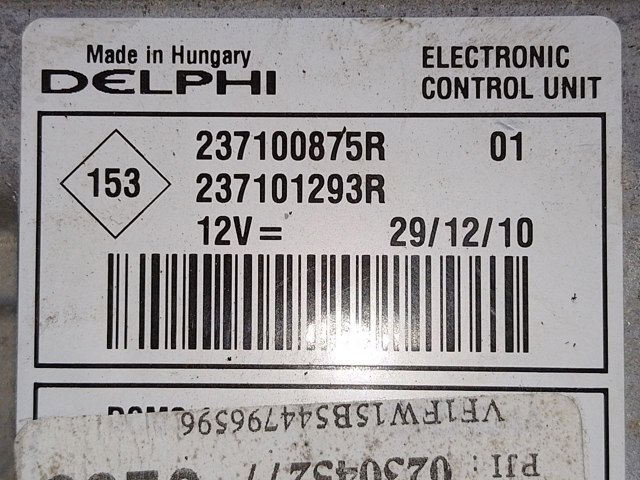 237100875R RENAULT Модуль управления (ЭБУ) двигателем купить в Павлоград