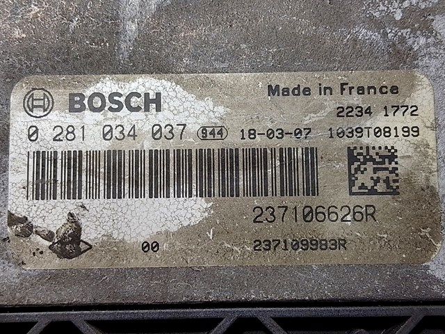 RENAULT 237106626R Блок управления двигателем в наличии Черкассы
