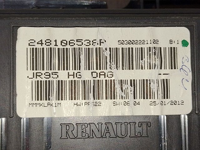 248106538R RENAULT Приборная доска (щиток приборов) купить в Ровно