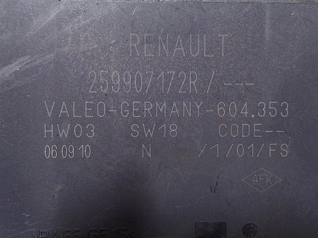 259907172R RENAULT Модуль управления (ЭБУ) парктроником купить в Каменское