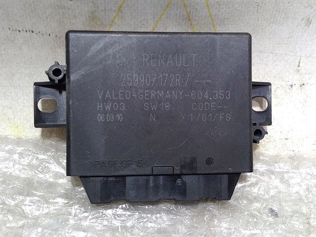 RENAULT 259907172R Модуль управления парктроником в наличии Николаев