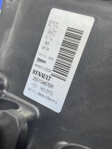 260104676R RENAULT Правая фара купить в Черновцы