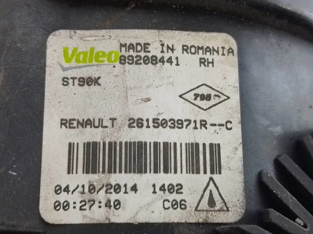 261503971R RENAULT Фара противотуманная правая купить в Украина