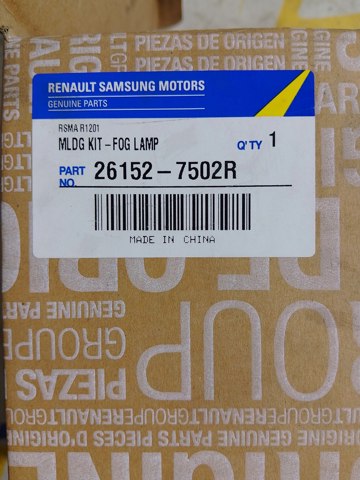 RENAULT 261527502R Ободок (окантовка) фары противотуманной в наличии Кривой Рог