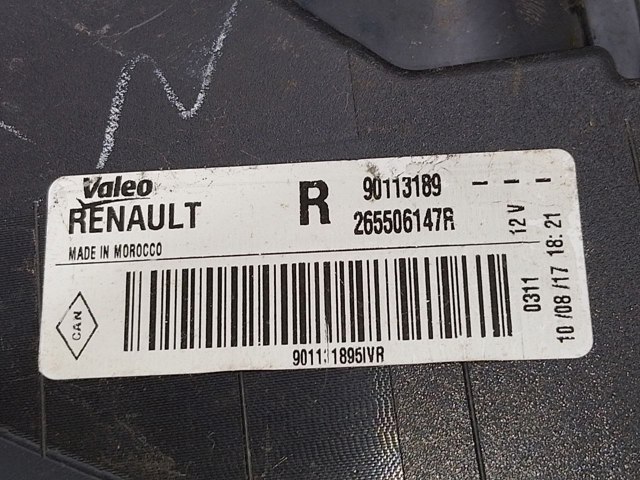 RENAULT 265506147R Фонарь задний правый в наличии Кривой Рог