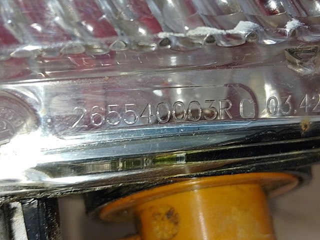 RENAULT 265540003R Фонарь противотуманный задний правый в наличии Днепр