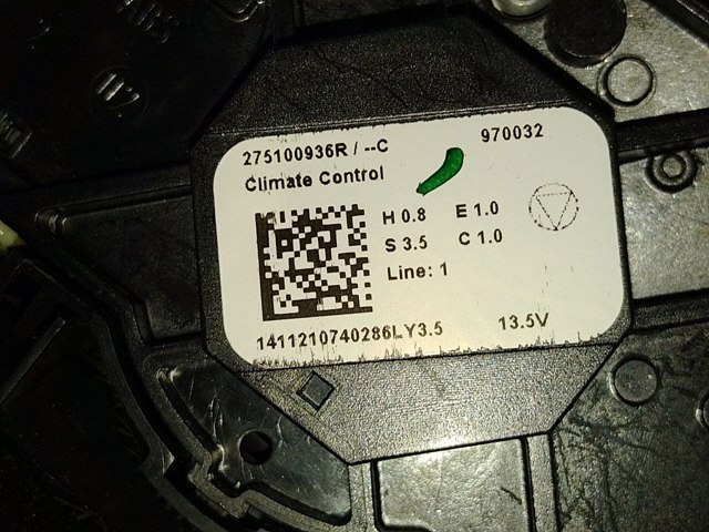 RENAULT 275100936R Блок управления кондиционером в наличии Полтава