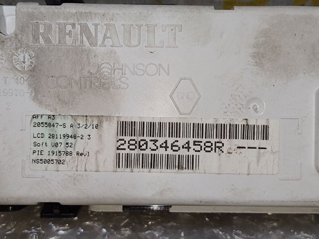 280346458R RENAULT Дисплей многофункциональный купить в Тернополь