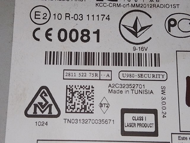 281152275R Магнитола (радио AM/FM) купить Николаев