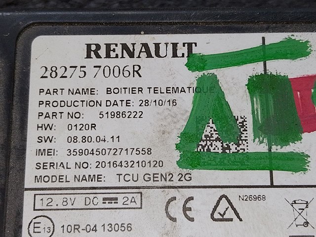 RENAULT 282757006R в наличии Днепр