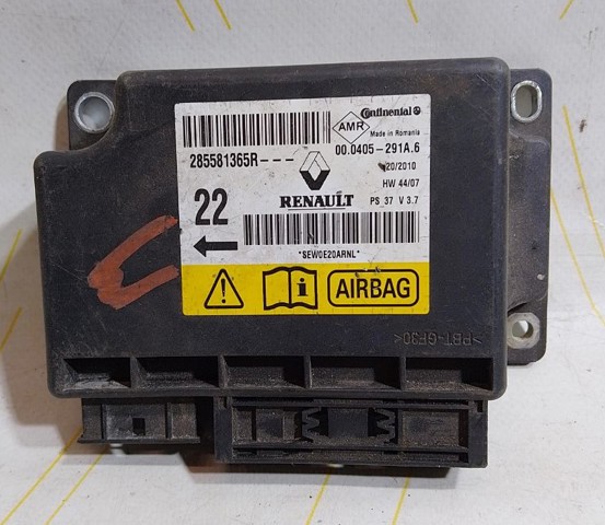 Модуль-процессор управления подушкой безопасности (ЭБУ AIRBAG) 285581365R RENAULT