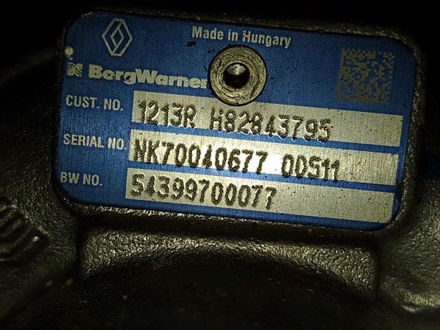 Турбоком 54399700077 RENAULT