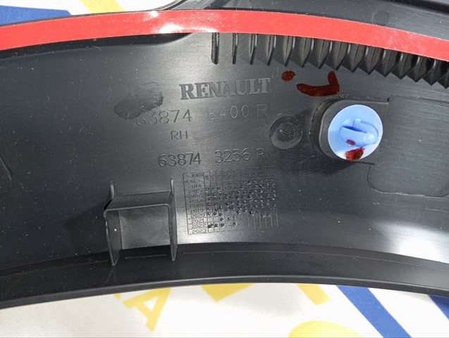 Расширитель задней арки колеса, левый 638748400R RENAULT
