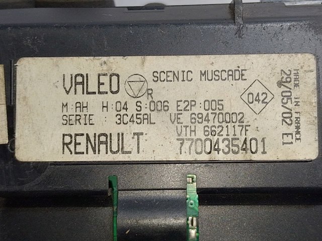RENAULT 7700435401 Блок управления режимами отопления/кондиционирования в наличии Львов