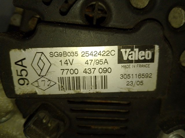 RENAULT 7700437090 Генератор в наличии Житомир