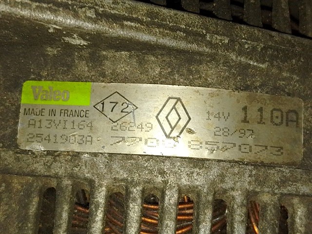 RENAULT 7700857073 Генератор в наличии Сумы