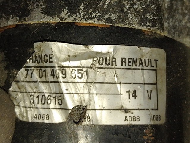 Стартер автомобиля 7701499651 RENAULT