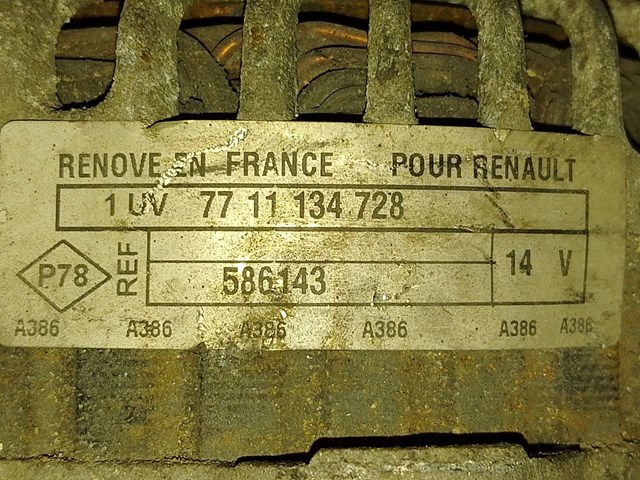 Генератор автомобильный 7711134728 RENAULT