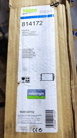 814172 VALEO Радиатор кондиционера купить в Хмельницкий