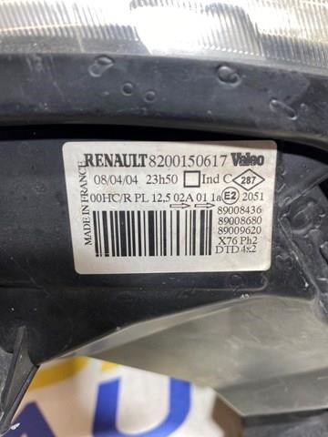 Вставка фары правой 8200150617 RENAULT