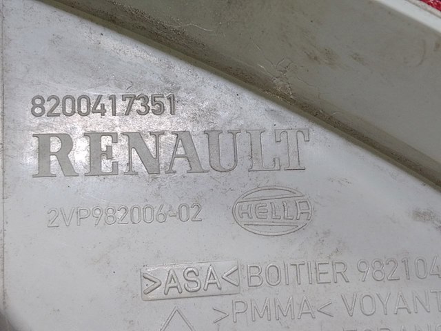 RENAULT 8200417351 Фонарь задний правый в наличии Львов