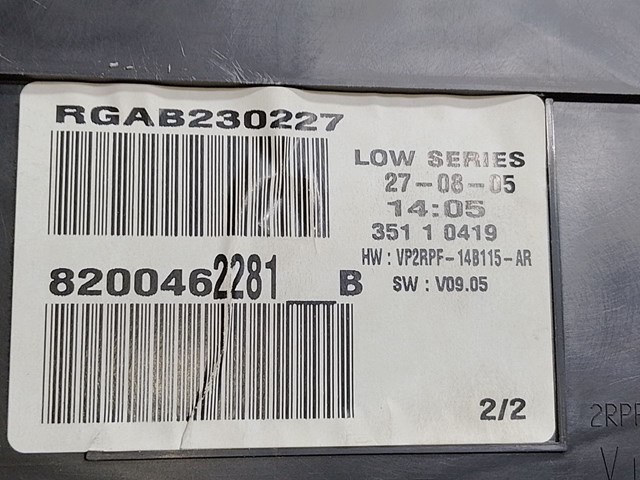 RENAULT 8200462281 Панель приборов в наличии Павлоград