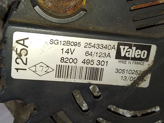 RENAULT 8200495301 Генератор в наличии Харьков