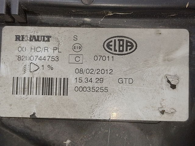 RENAULT 8200744753 Фара левая в наличии Днепр
