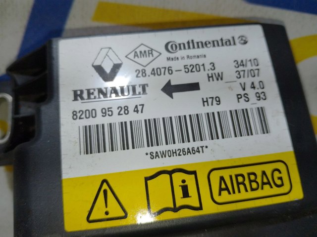 Модуль-процессор управления подушки безопасности 8200952847 RENAULT