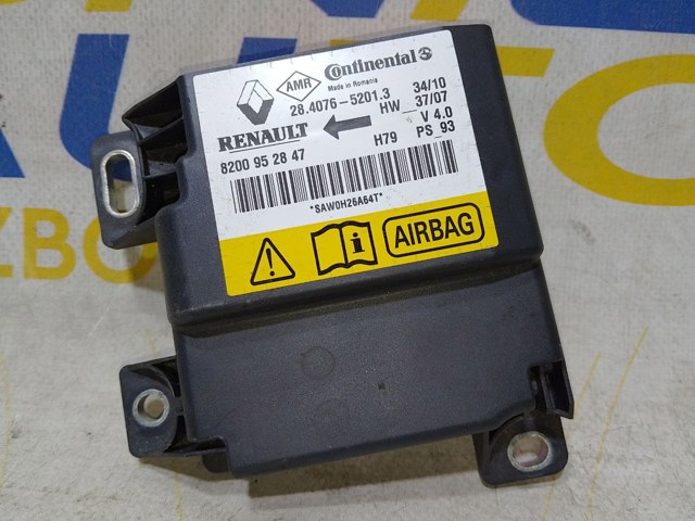 RENAULT 8200952847 Модуль-процессор управления подушкой безопасности (ЭБУ AIRBAG) в наличии Полтава