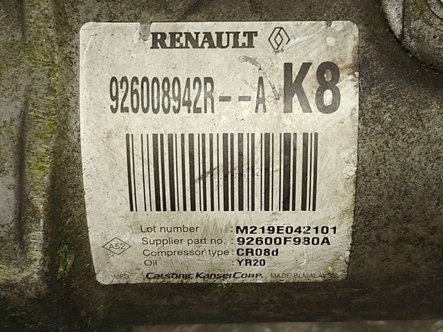 RENAULT 926008942R Компрессор кондиционера в наличии Ровно