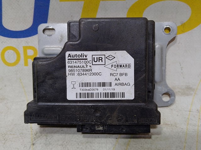 Модуль-процессор управления подушкой безопасности 985107896R RENAULT