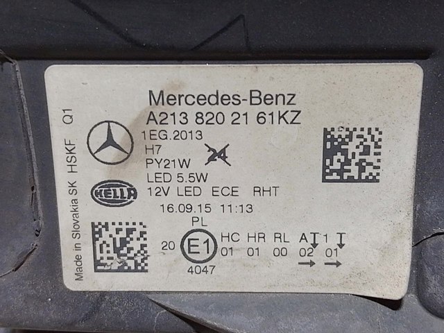 Фара левая A2138202161 MERCEDES