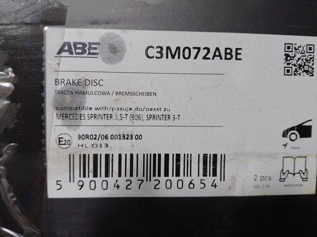 ABE C3M072ABE Диск тормозной передний в наличии Ровно