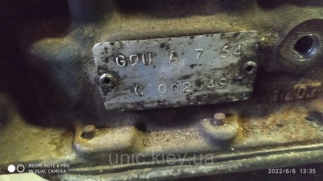 G9U754 RENAULT Двигатель купить в Сумы