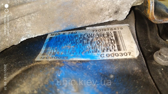 M9R780 RENAULT Двигатель в сборе купить в Черновцы