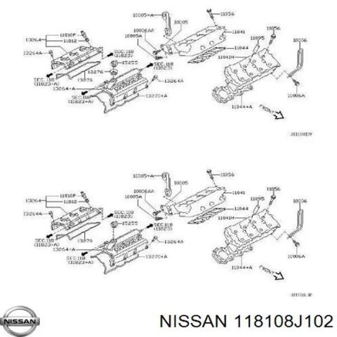 NISSAN 118108J102 Клапан PCV вентиляции картерных газов в наличии Житомир