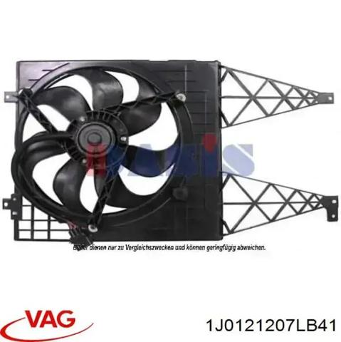 Диффузор радиатора охлаждения в сборе с крыльчаткой 1J0121207LB41 VAG