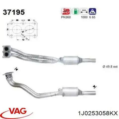 Труба приемная глушителя 1J0253058KX VAG