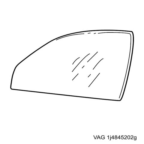 Стекло пассажирской двери 1J4845202G VAG