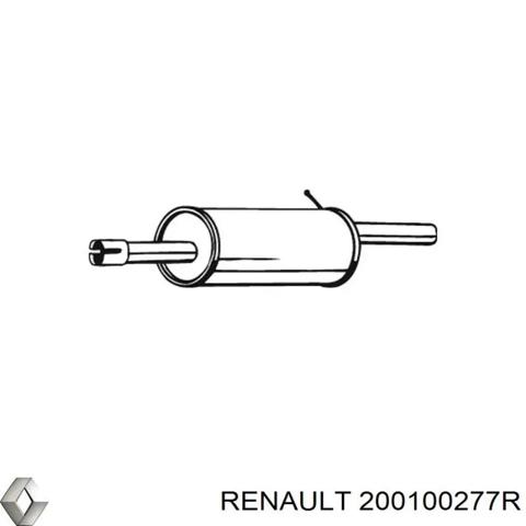 Глушитель выхлопных газов конечный 200100277R RENAULT